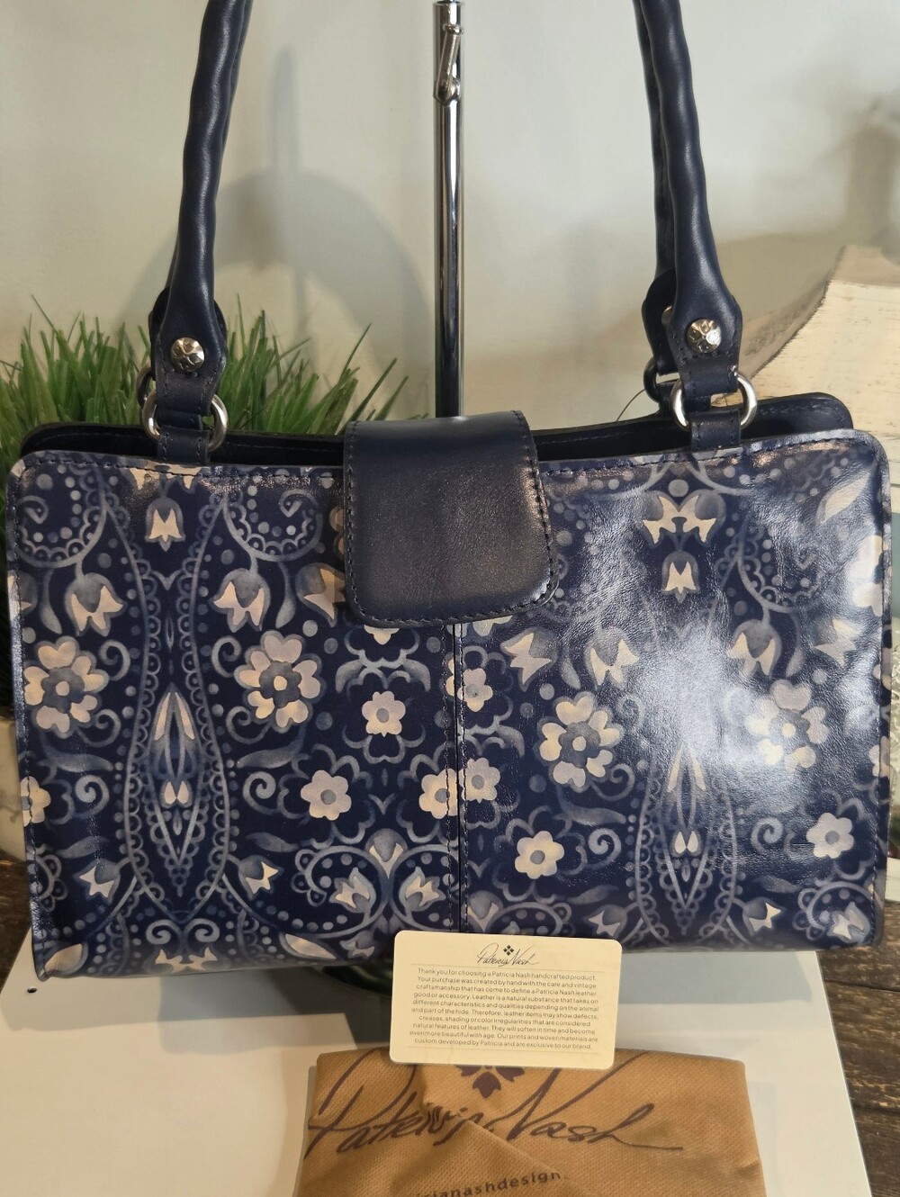 Patricia Nash Rienzo Satchel Italian Folklore Pattern - Picture 1 of 14